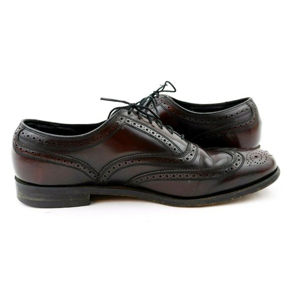 FLORSHEIM Brown Leather Wingtip Oxfords Dress Shoe main image 4